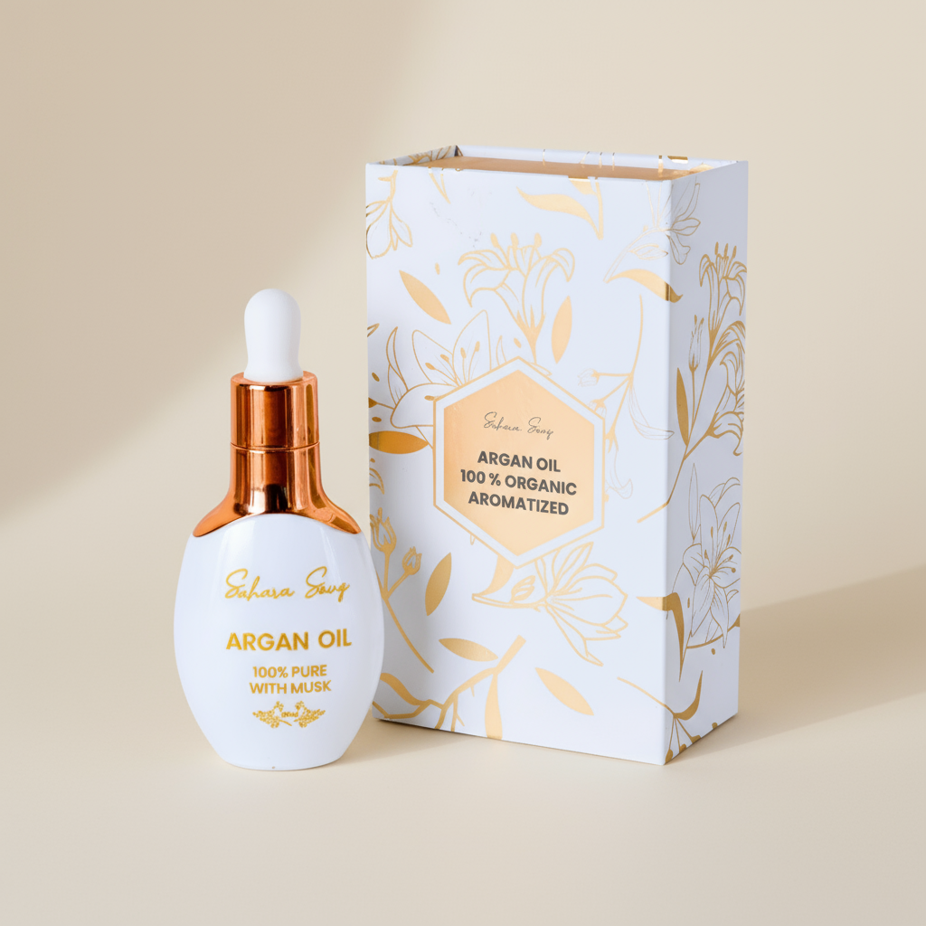 Moroccan Argan Oil With Musk :The Essence of Serenity - saharasouq Moroccan Argan Oil With Musk :The Essence of Serenity - saharasouq
