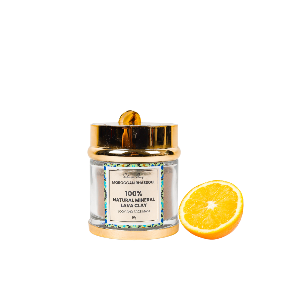 Moroccan lava clay Mask with lemon scent - saharasouq