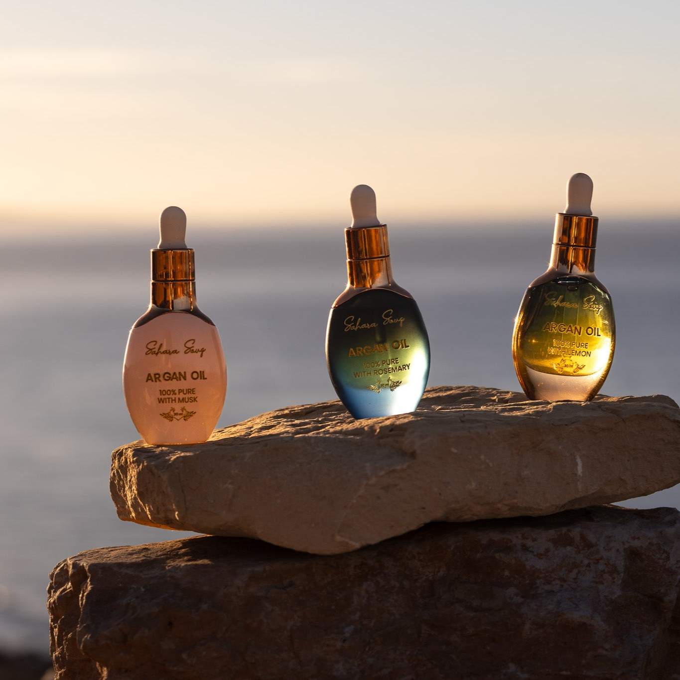 Moroccan Love Elixir Set | 3 Argan Oils for Face & Hair - saharasouq