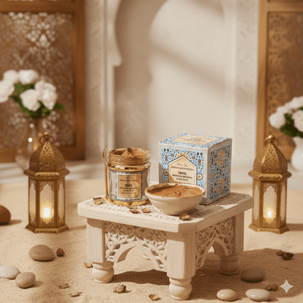 Rhassoul Lava Clay Mask | Deep Pore Detox - saharasouq