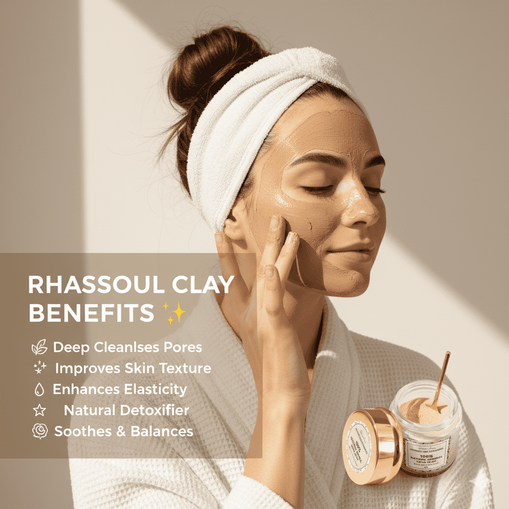 Rhassoul Lava Clay Mask | Deep Pore Detox - saharasouq